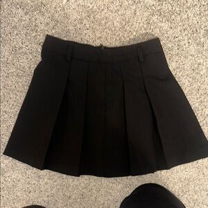 Zara Black Mini Skater Skirt